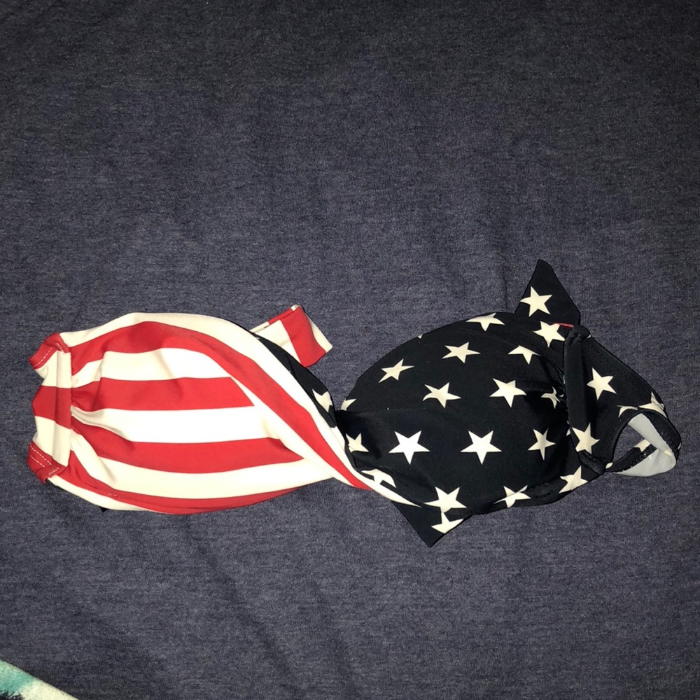 American flag bikini top